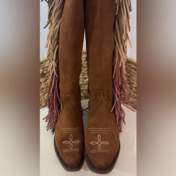 Junk Gypsy by Lane Women’s Heeled Boots Spirit Animal Brown JG0022D Size 7 - Picture 2 of 8